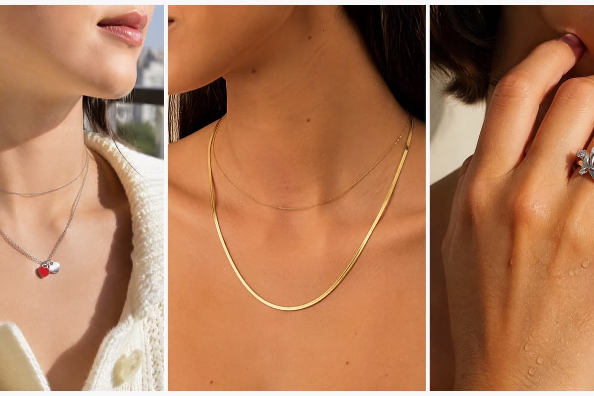 Cute Double Heart Charm Necklace