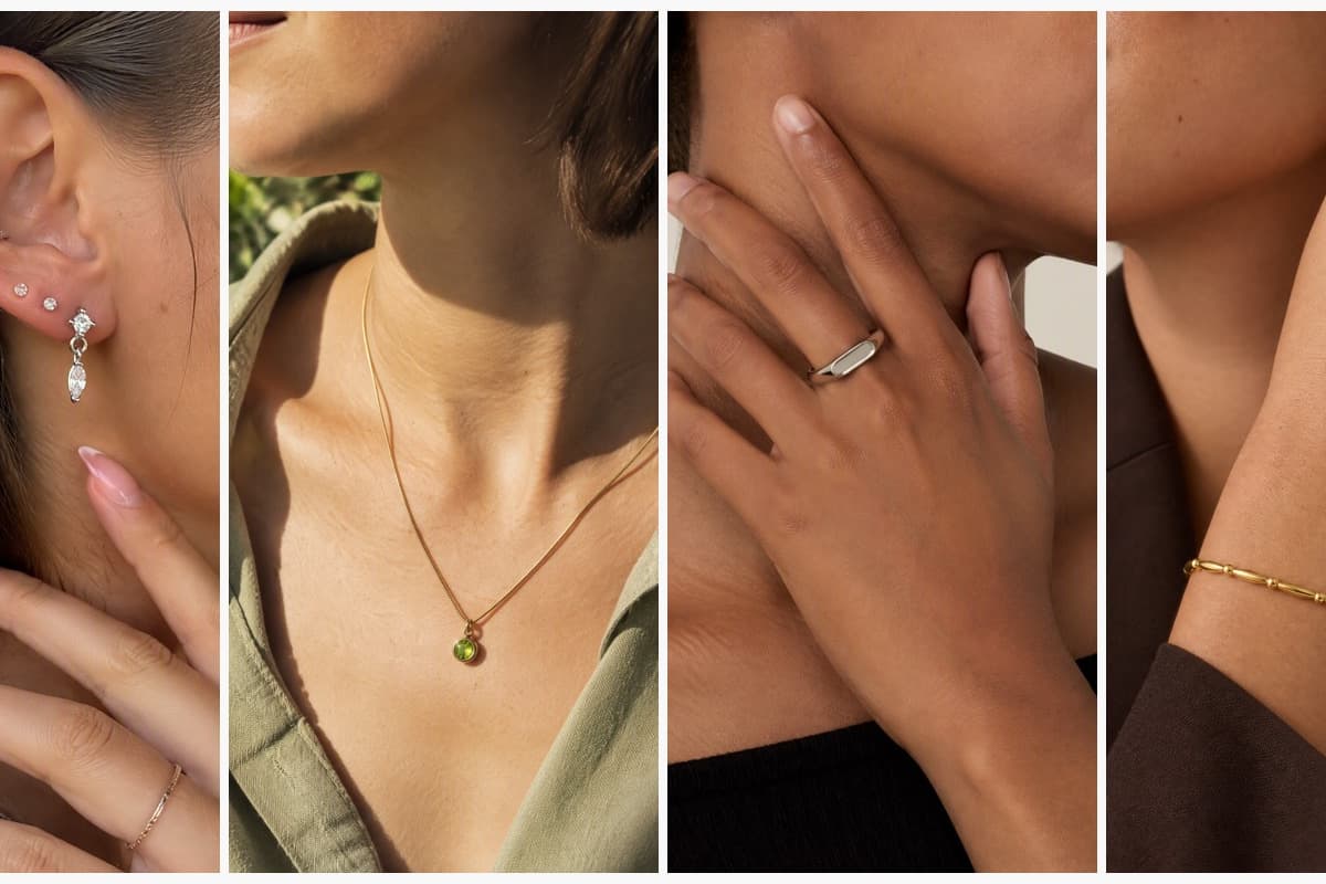 Dainty Marquise Drop Stud Earrings