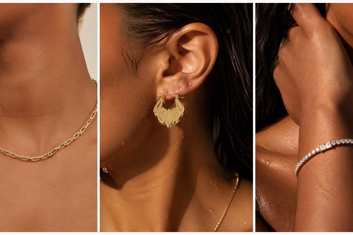 Dainty Beaded Link Chain Necklace