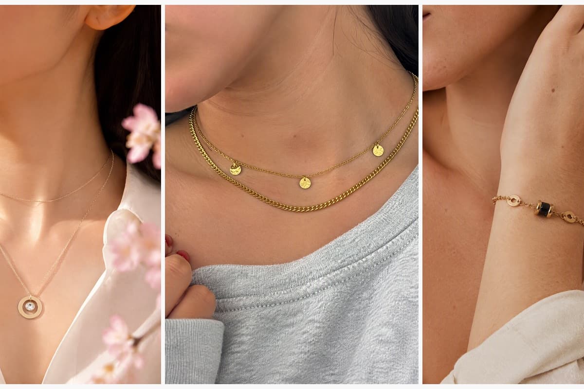 Minimalist Circle Disc Pendant Necklace
