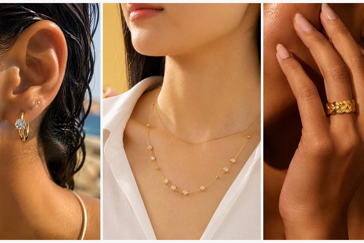 Dainty Single Stone Hoop Earrings