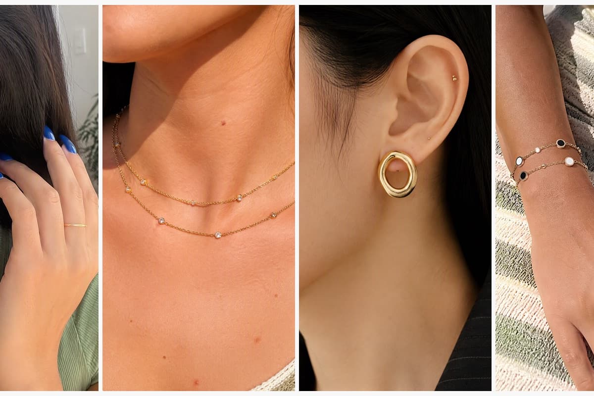 Elegant Paved Hoop Earrings