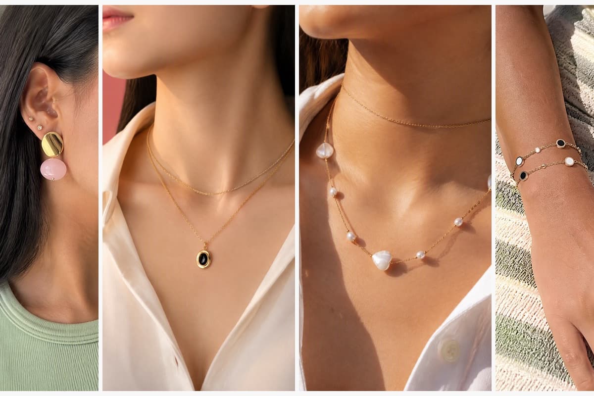 Oval Drop Earrings