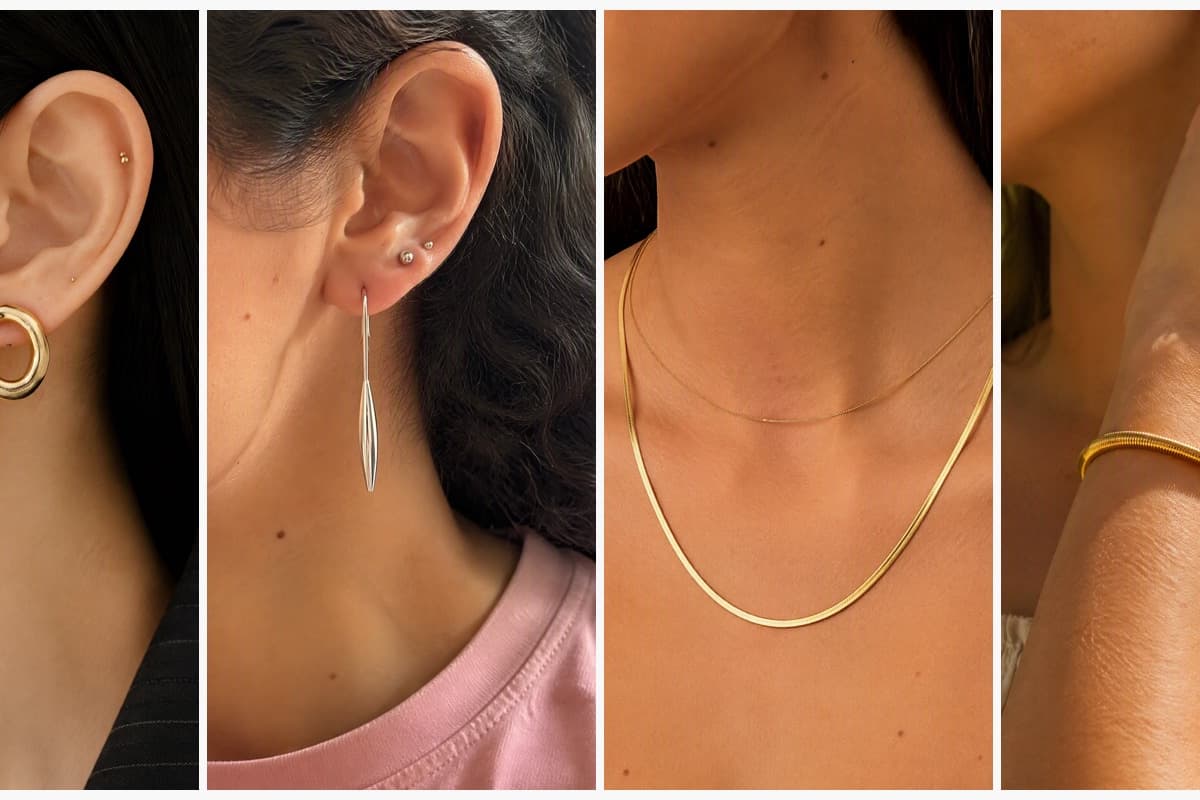 Chunky Organic Oval Hoop Earrings