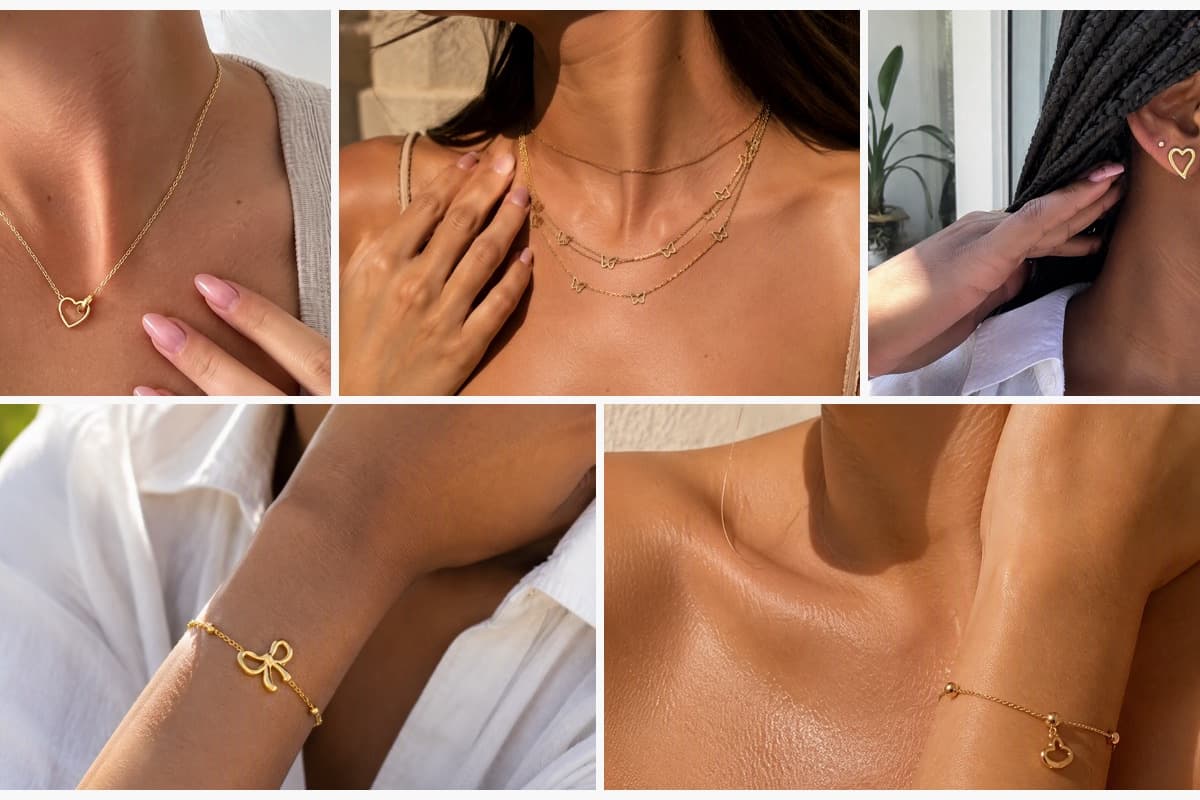 Dainty Open Heart Pendant Necklace