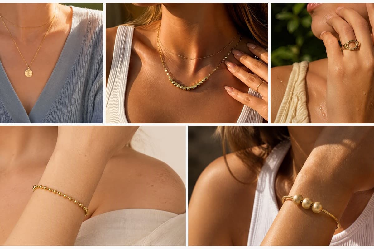 Dainty Round Disc Pendant Necklace