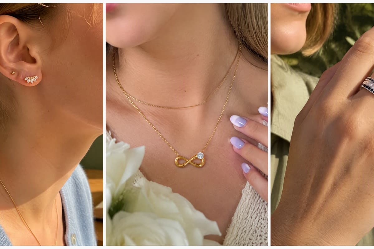 Dainty Flower Cluster Stud Earrings