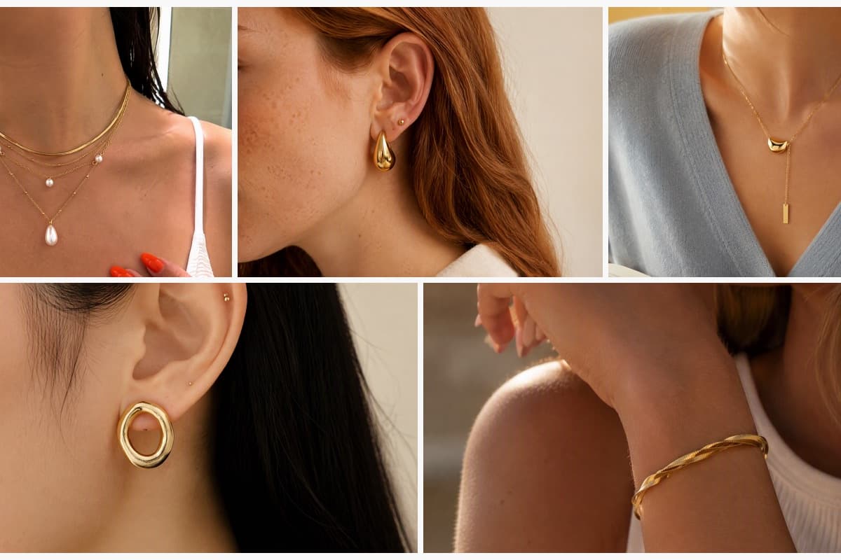 Dainty Teardrop Pearl Layered Necklace