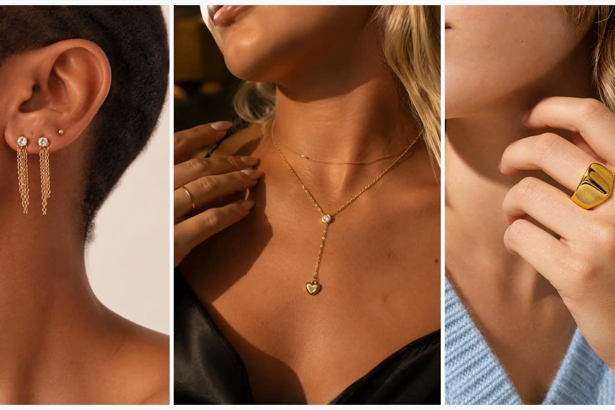 Dainty Chain Drop Earrings