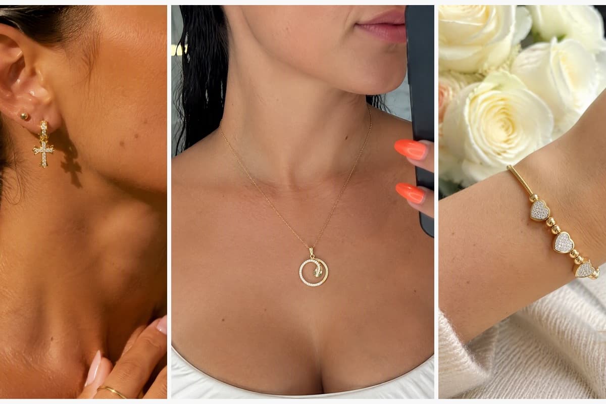 Cross Charm Earring