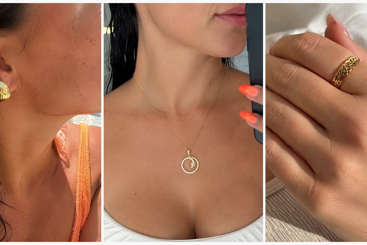 Textured Dome Stud Earrings