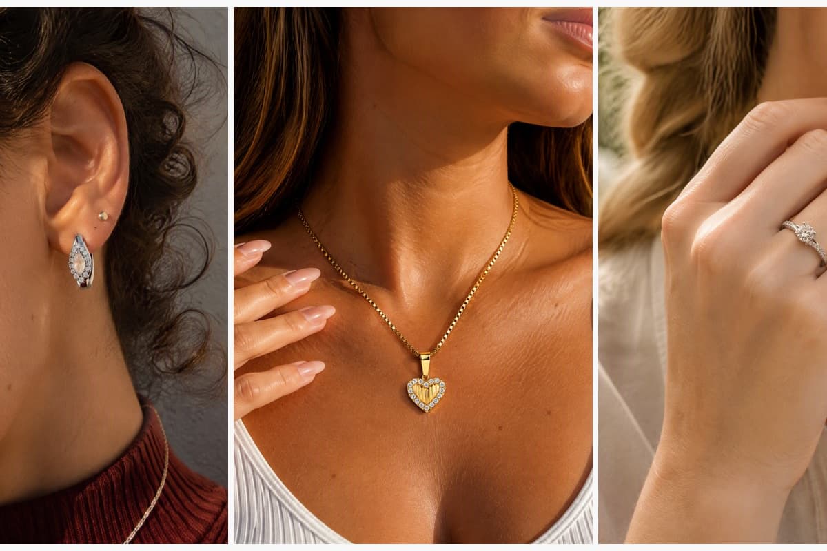Dainty Teardrop Halo Huggie Earrings