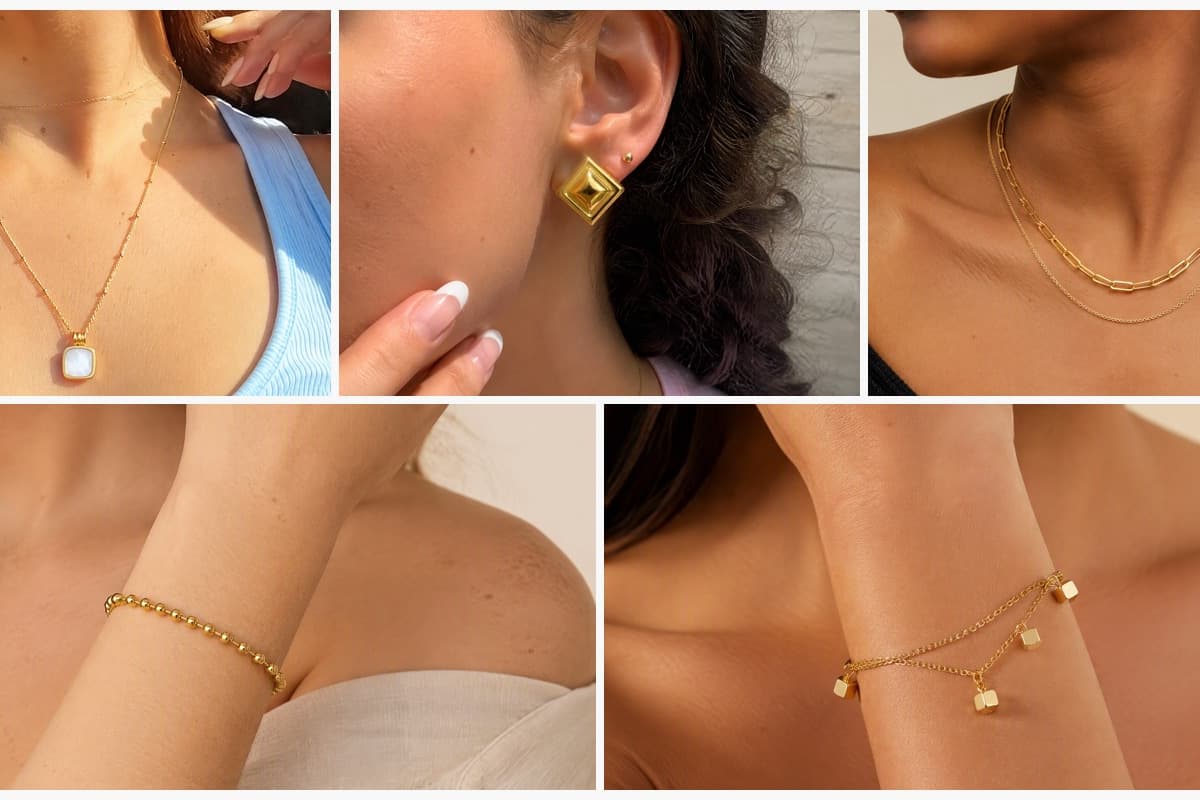 Dainty Square Pendant Necklace