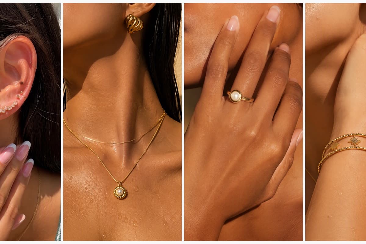 Dainty Flower & Snake Stud Earrings