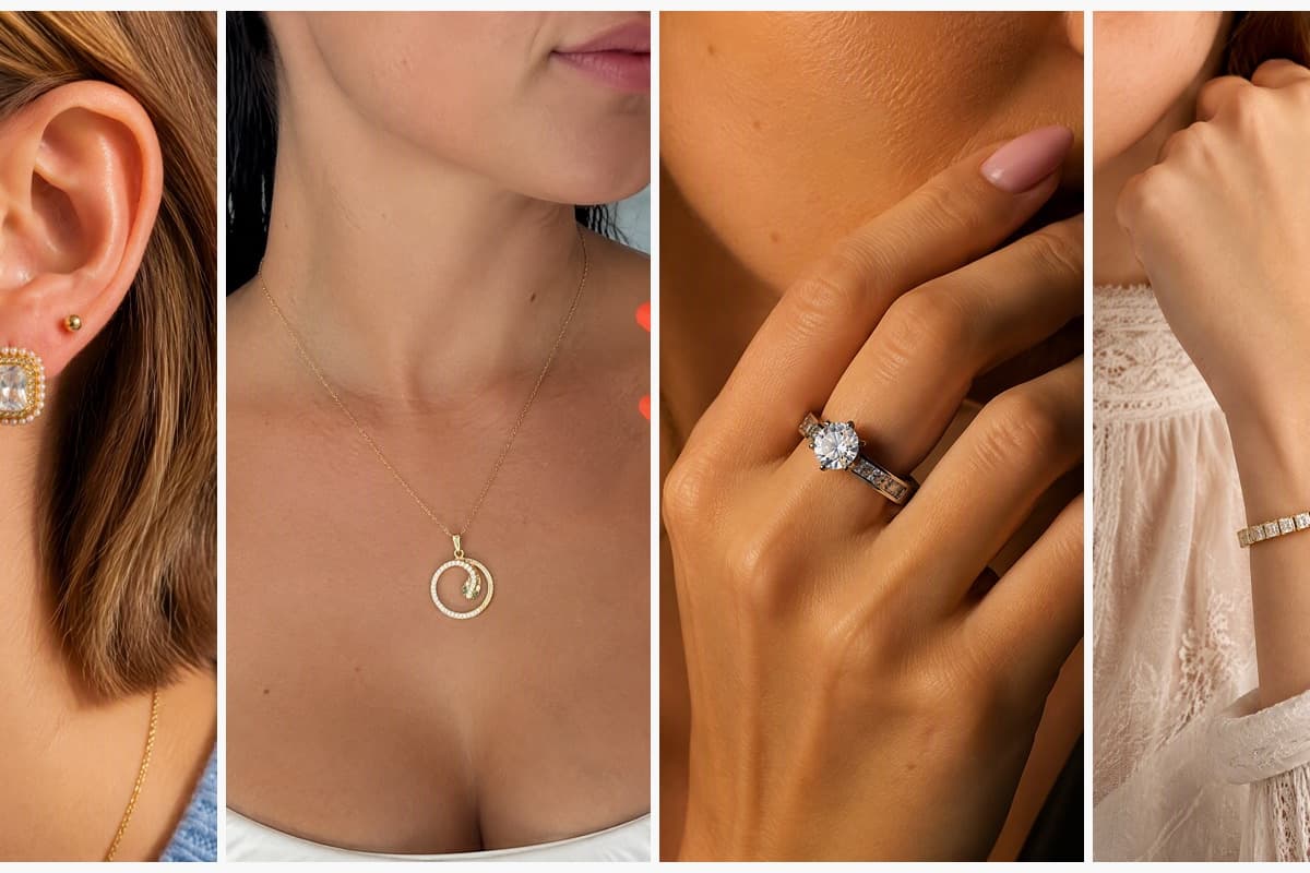 Elegant Square Pearl Halo Stud Earrings