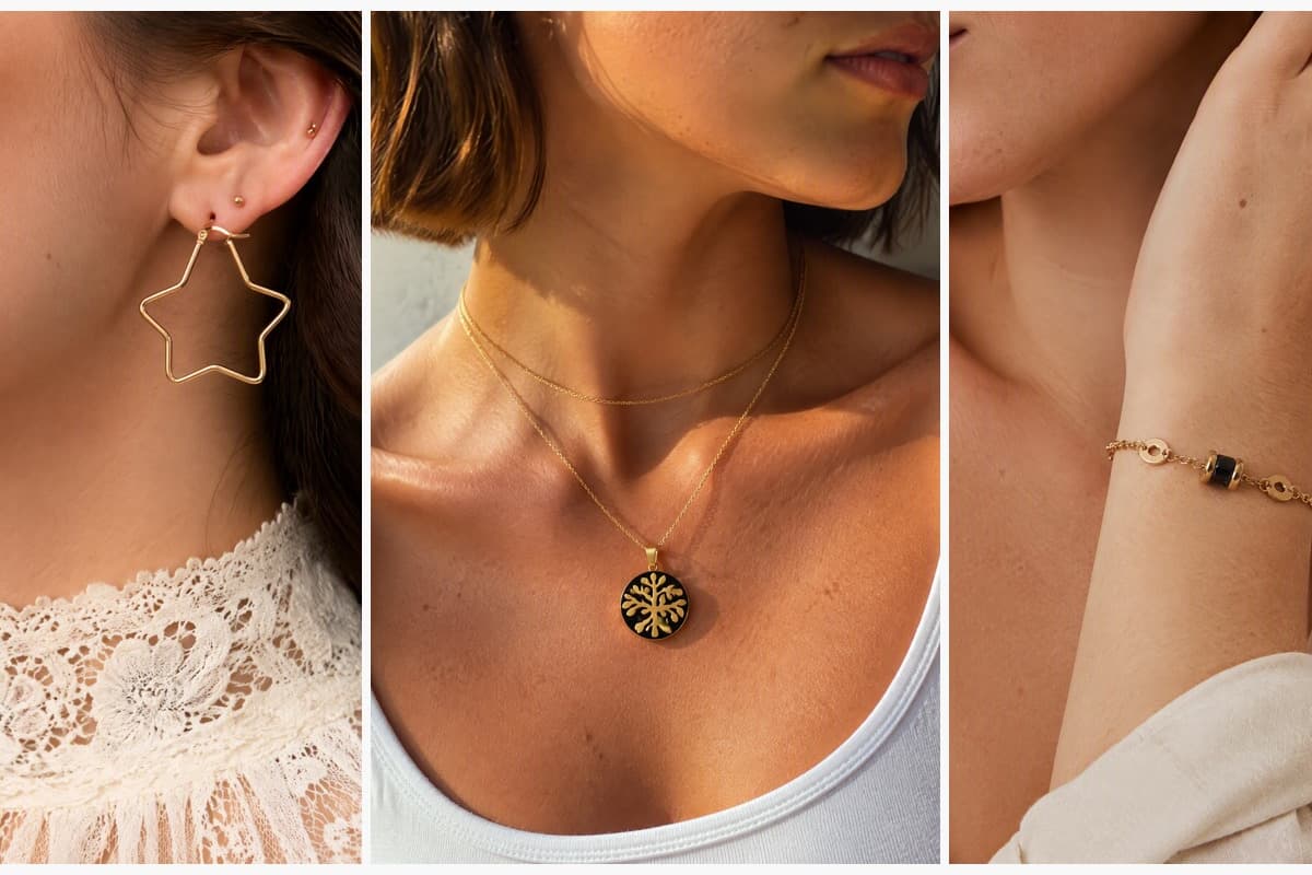 Trendy Star Hoop Earrings