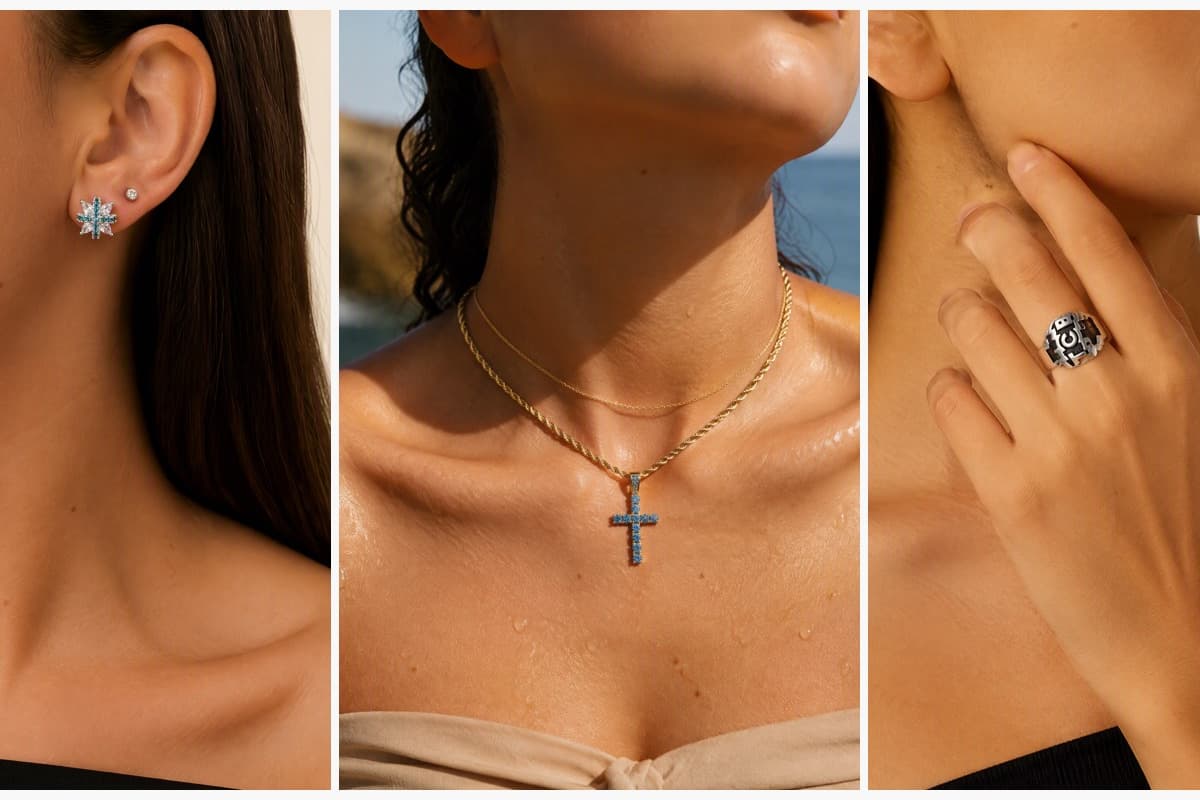 Dainty Cross Stud Earrings
