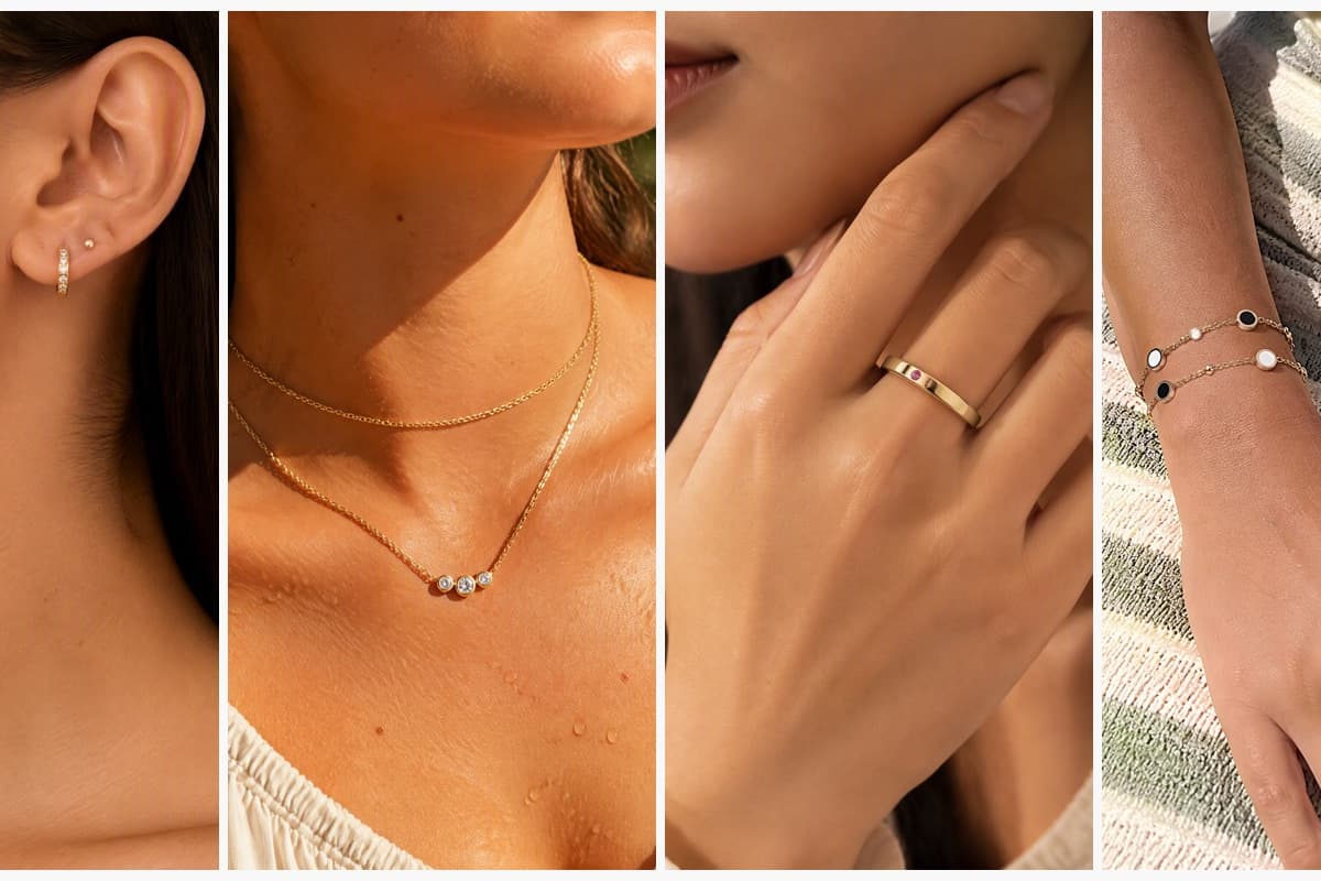 Dainty Paved Open Hoop Earrings