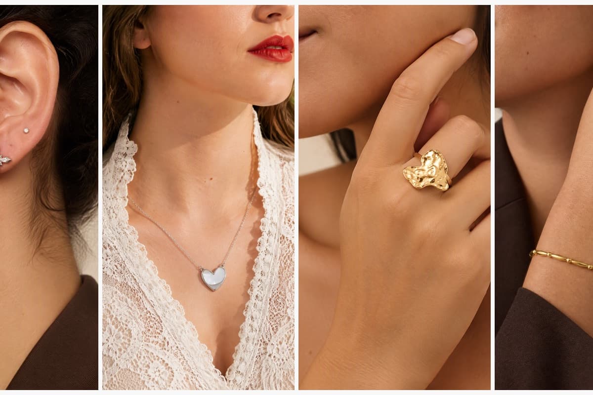 Dainty Four-Leaf Clover Stud Earrings