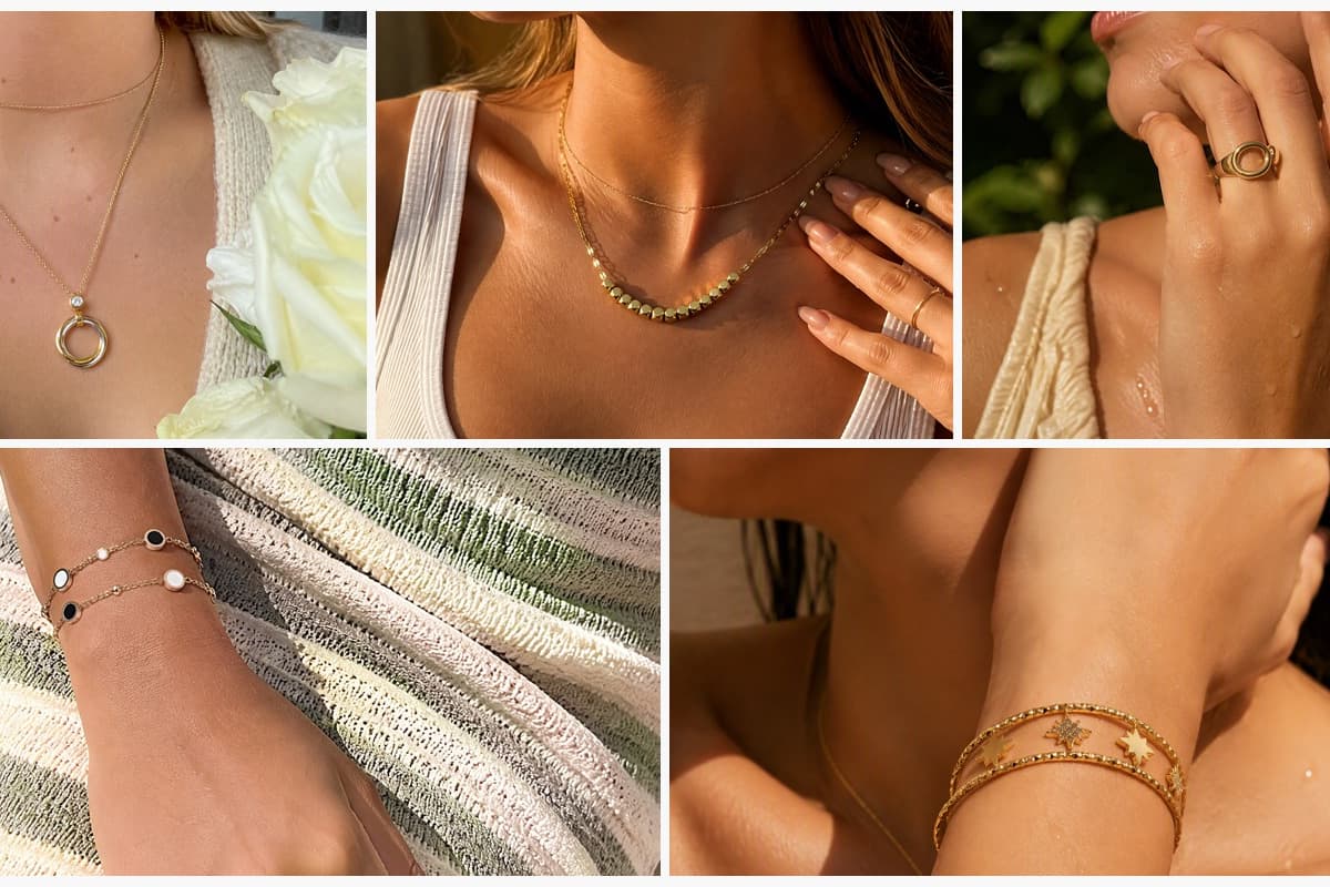 Minimalist Interlocking Rings Pendant Necklace