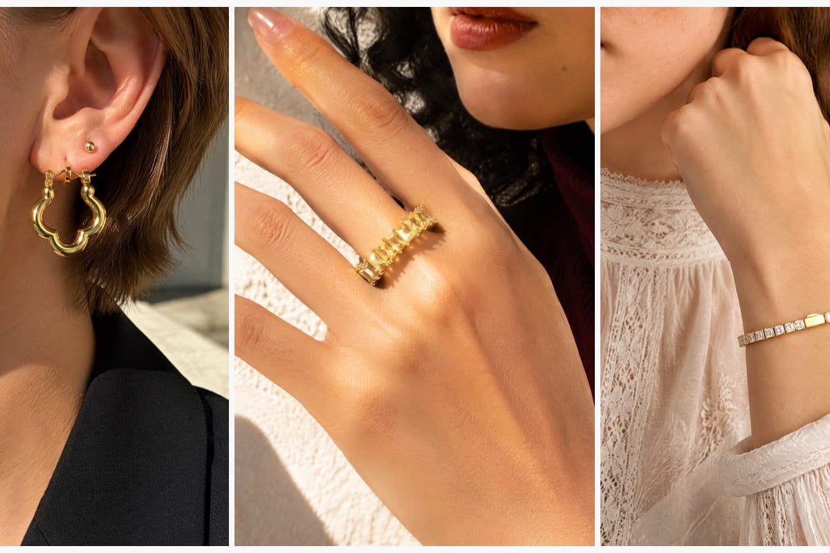 Trendy Quatrefoil Hoop Earrings