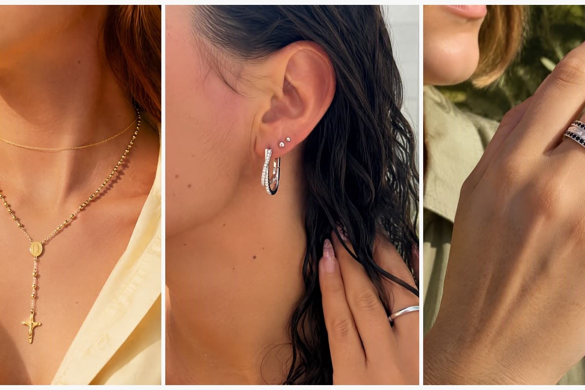 Dainty Crucifix Rosary Necklace