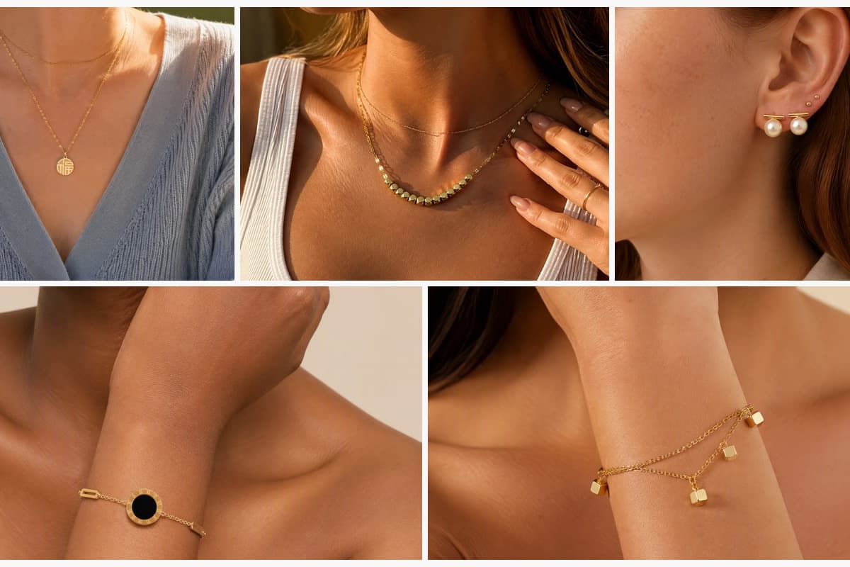 Dainty Round Disc Pendant Necklace