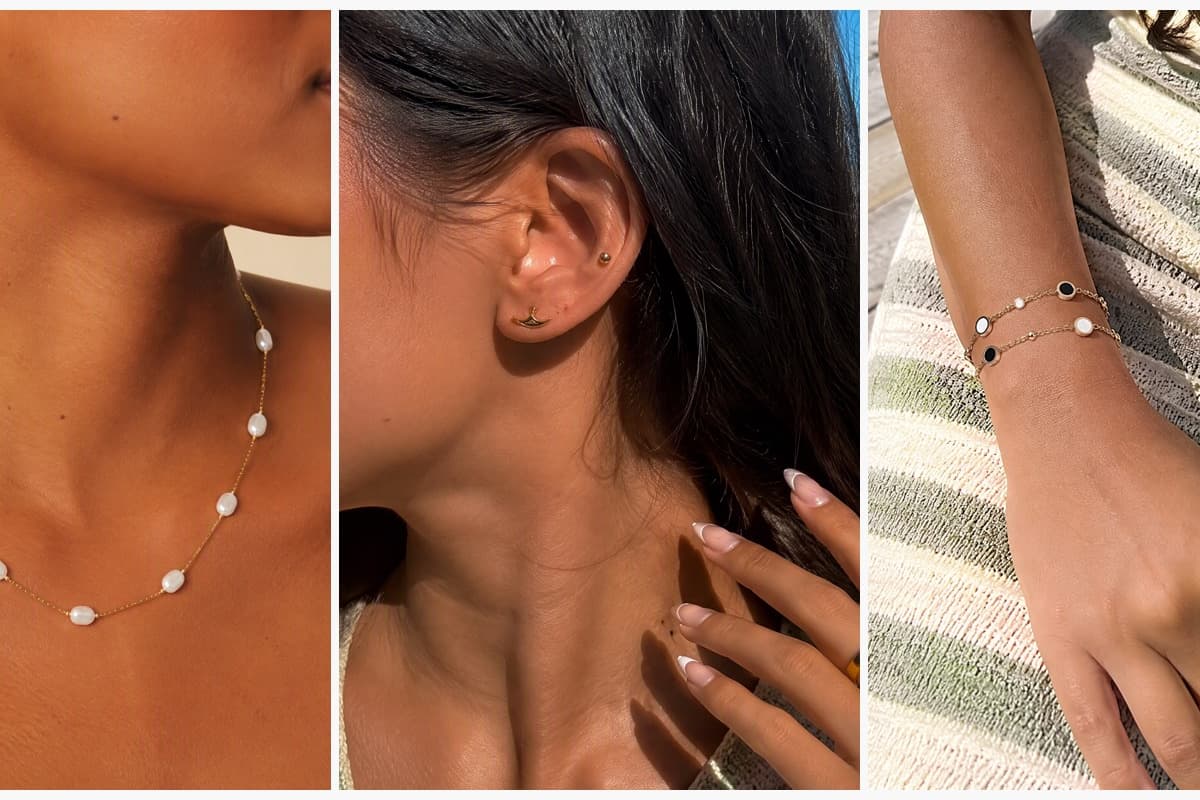 Dainty Irregular Pearl Station Necklace