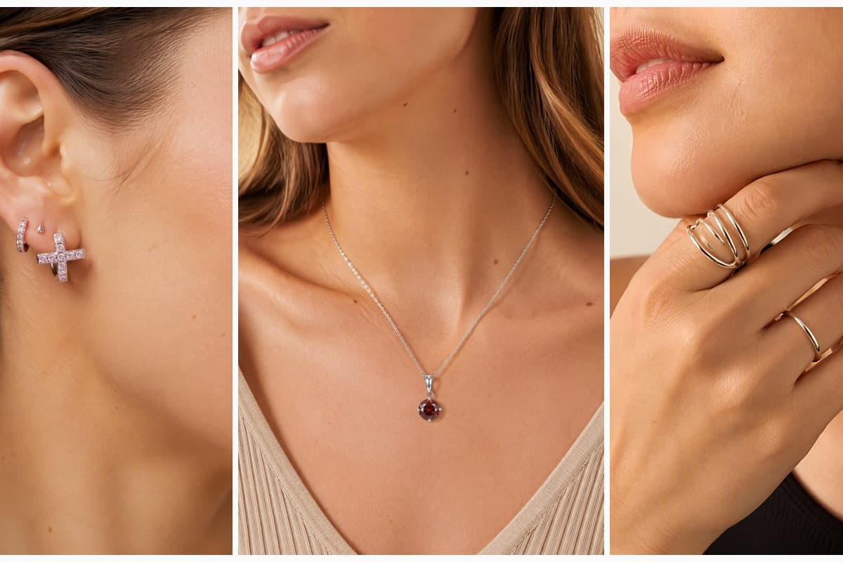 Dainty Cross Huggie Earrings