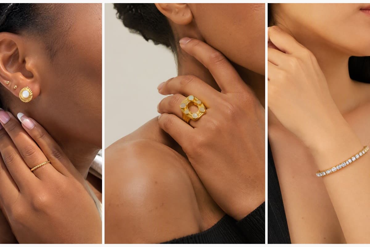 Vintage Sunburst Stud Earrings