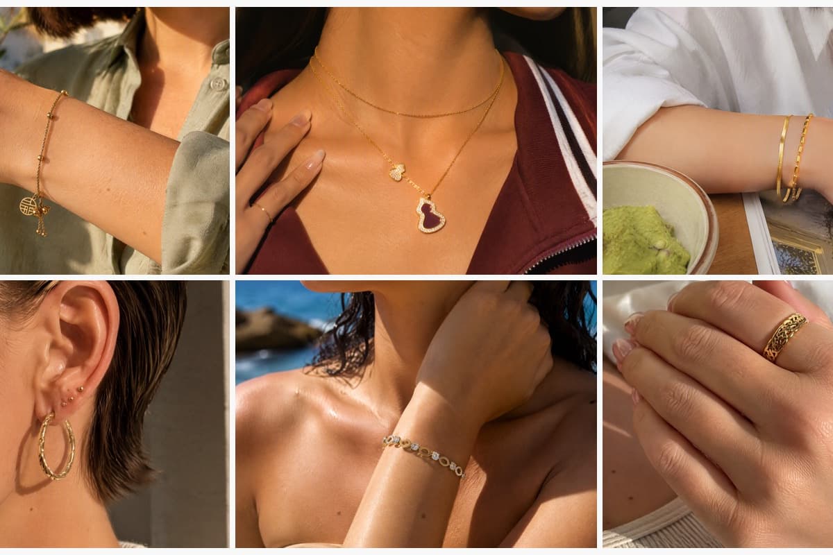 Dainty Gourd Charm Bracelet