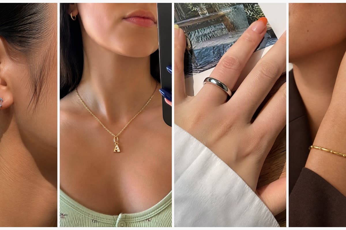 Dainty Single Stone Huggie Earring