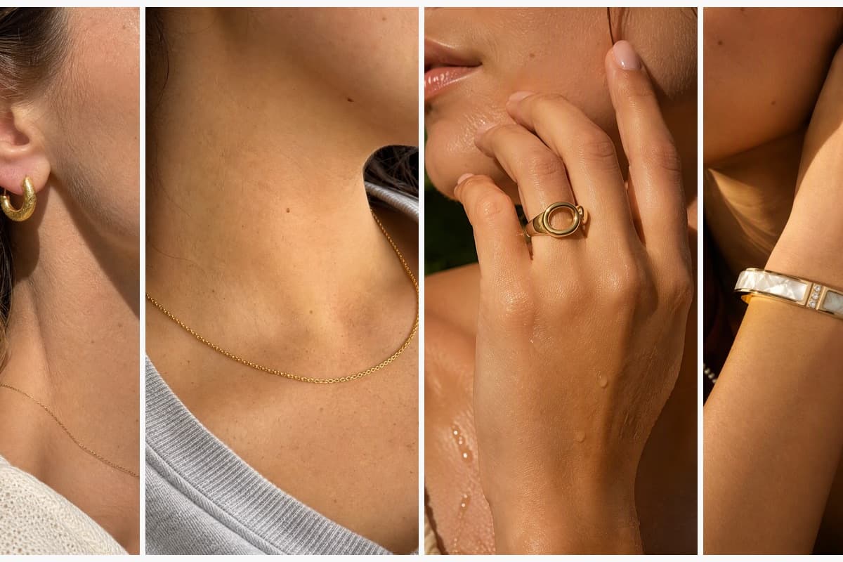 Textured Crescent Huggie Earrings