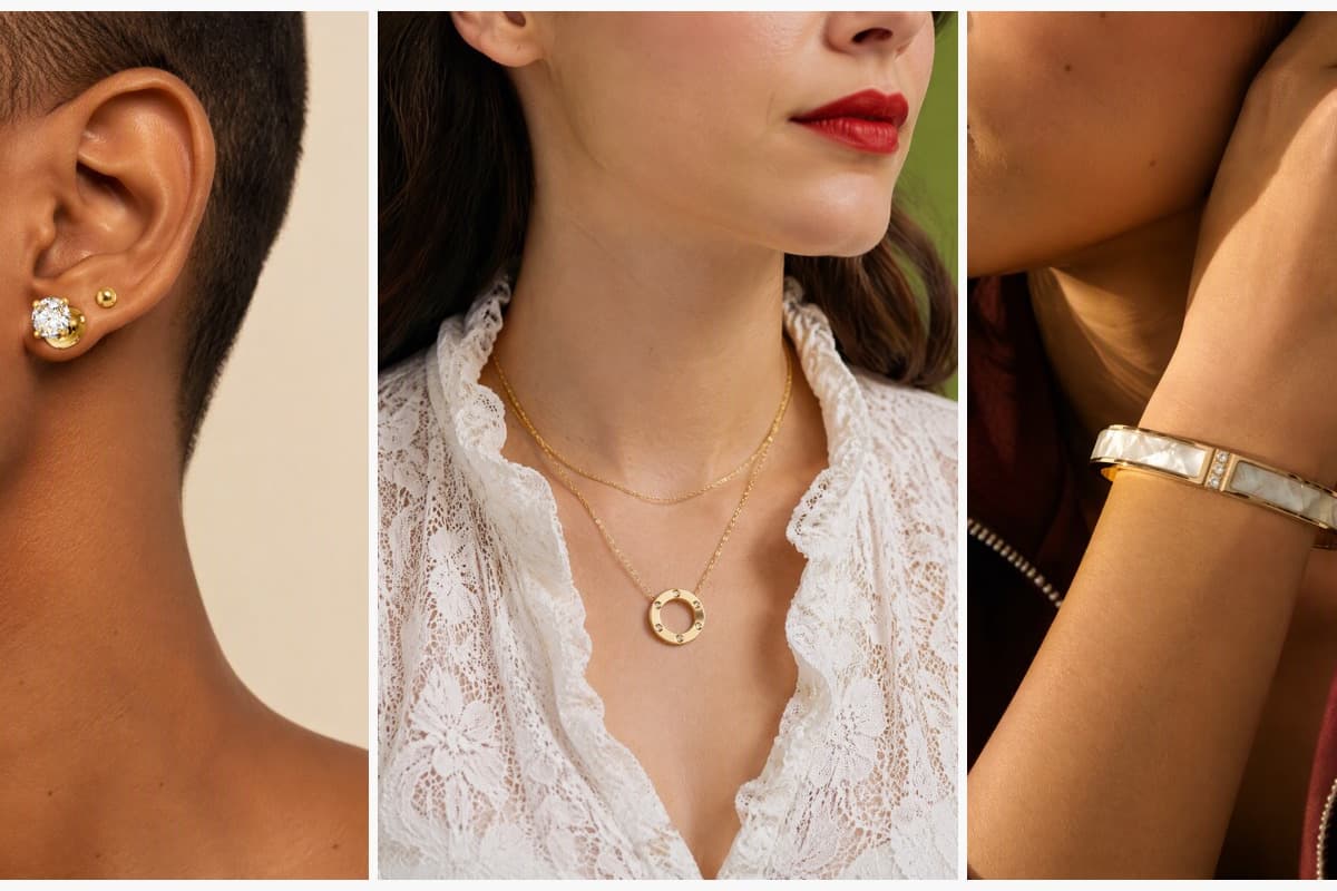Dainty Single Stone Stud Earrings