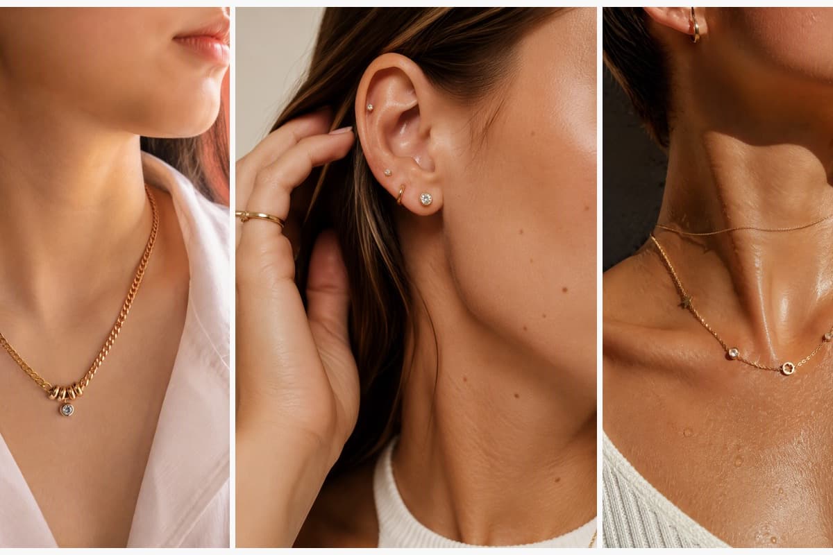 Dainty Beaded Charm Necklace