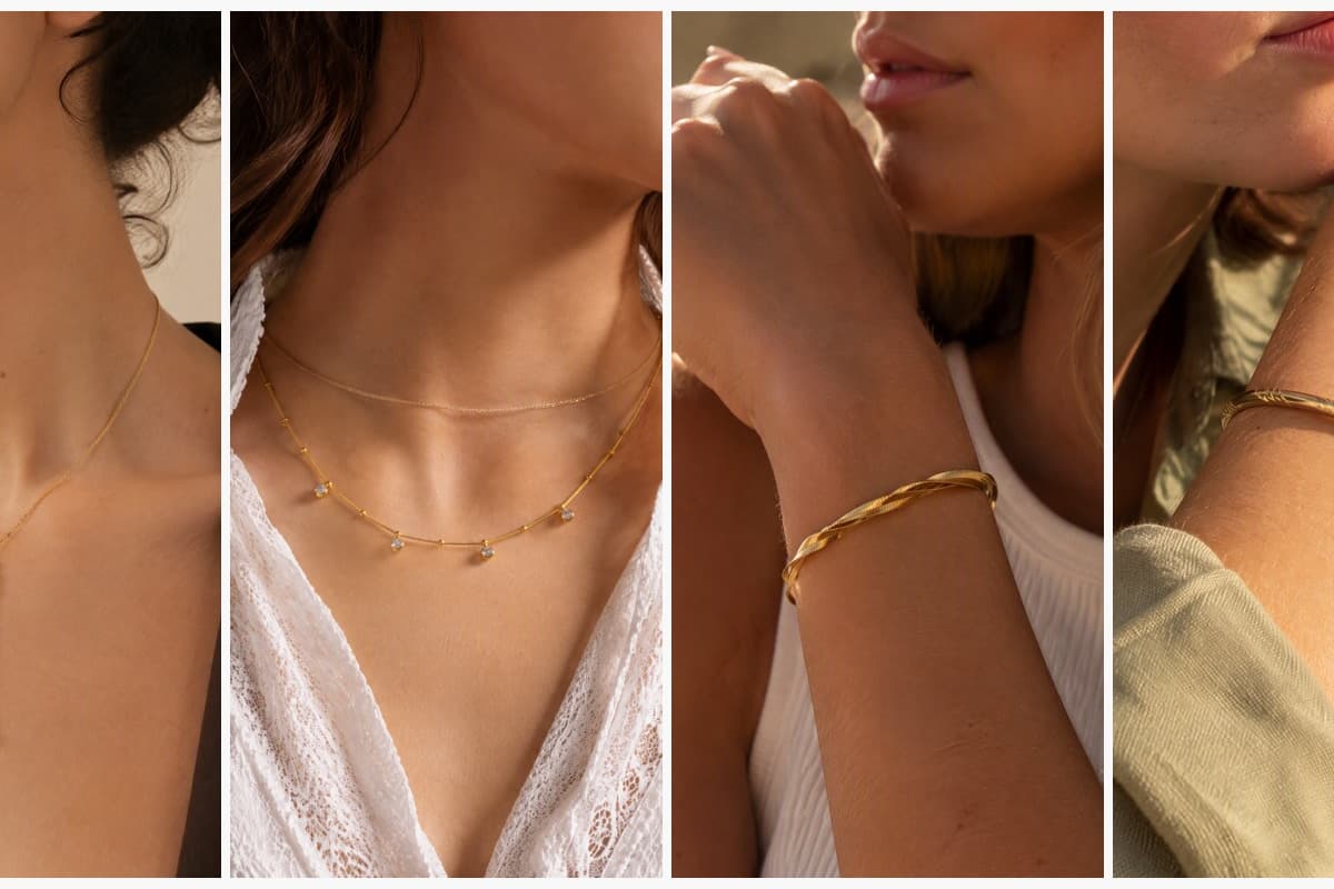Dainty Three-Stone Lariat Necklace