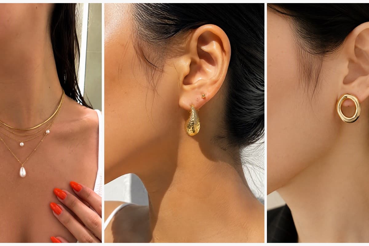 Dainty Teardrop Pearl Layered Necklace