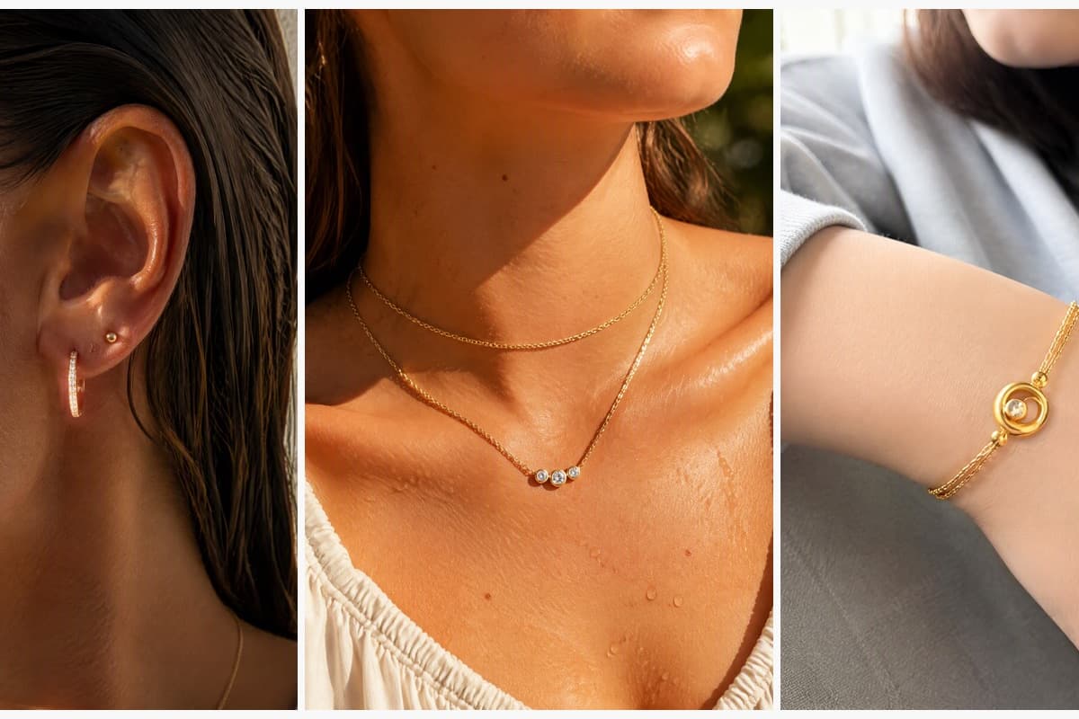 Dainty Paved Hinged Hoop Earrings