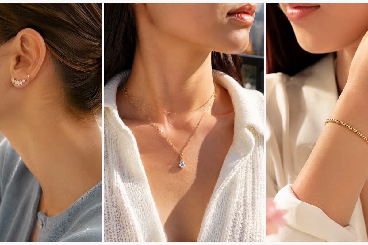 Dainty Leaf Branch Stud Earrings