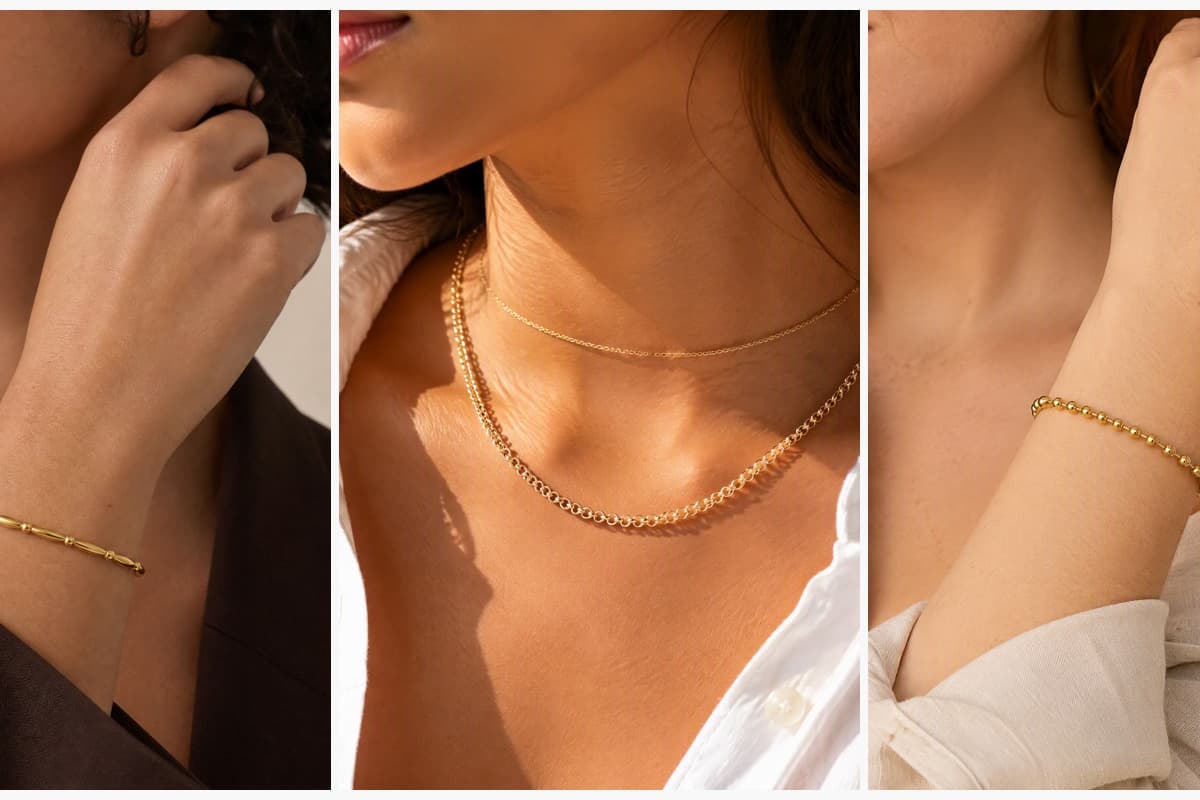 Dainty Beaded Link Open Cuff Bracelet