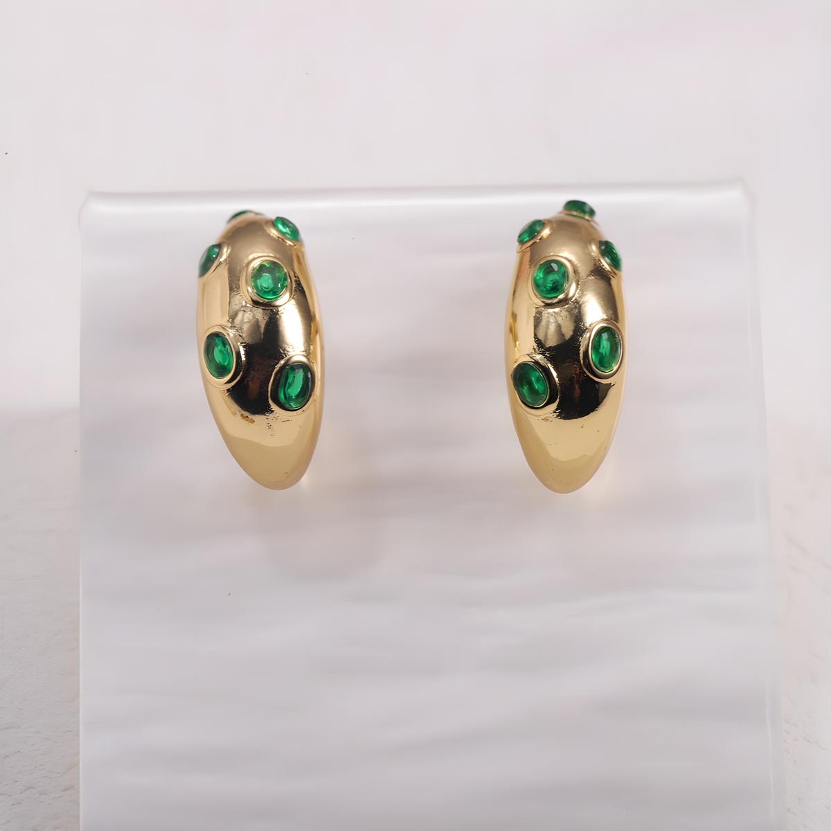 Vintage Moon Hoop Earrings