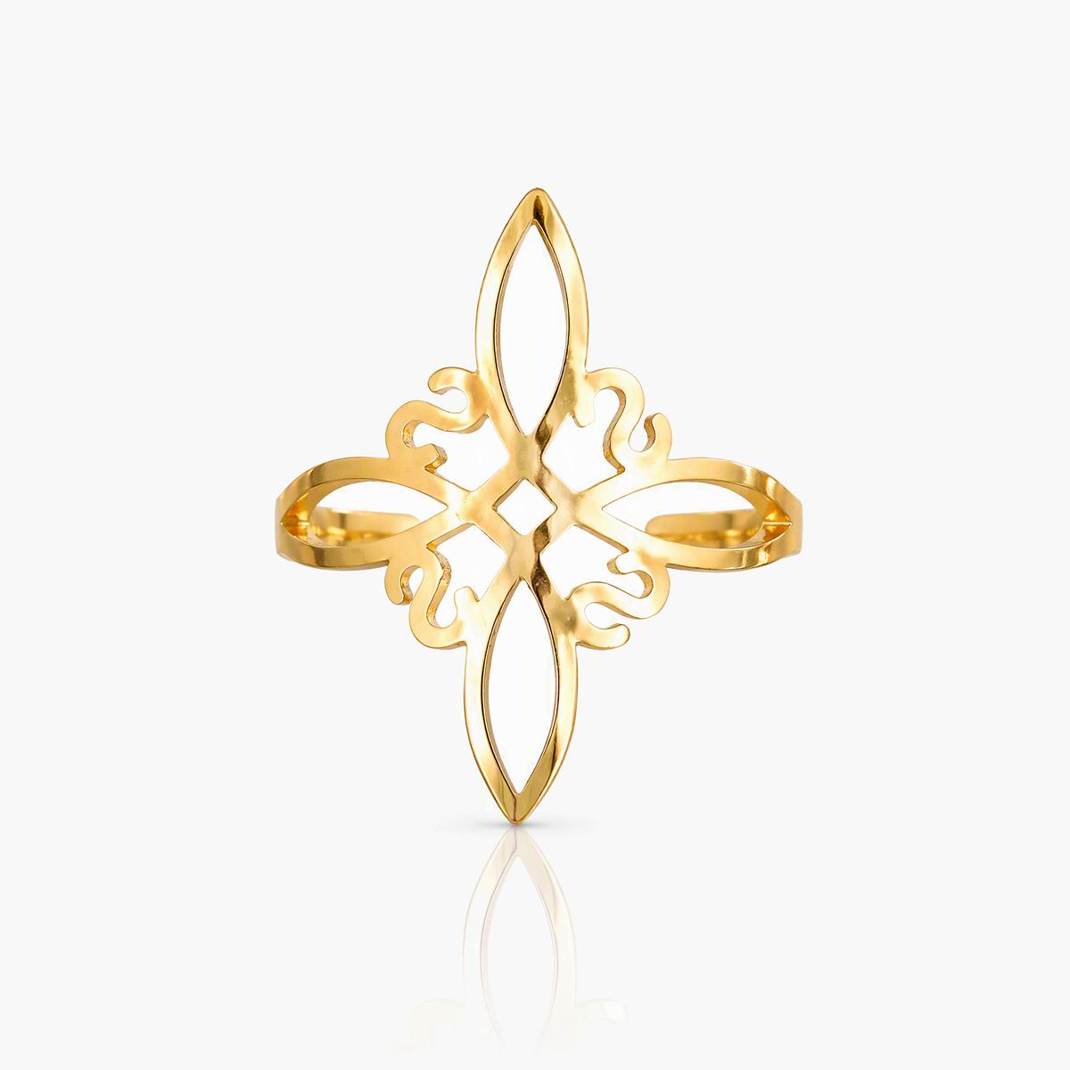 Dainty Flower Cutout Ring