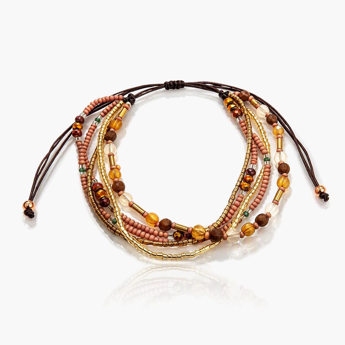 Boho Multi-Strand Beaded Bracelet
