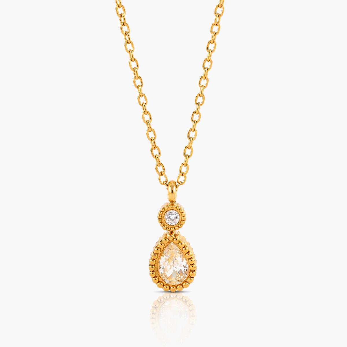 Dainty Star & Teardrop Pendant Necklace