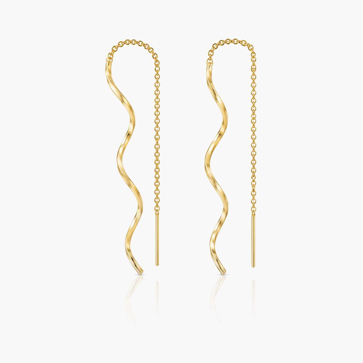 Wavy Threader Earrings