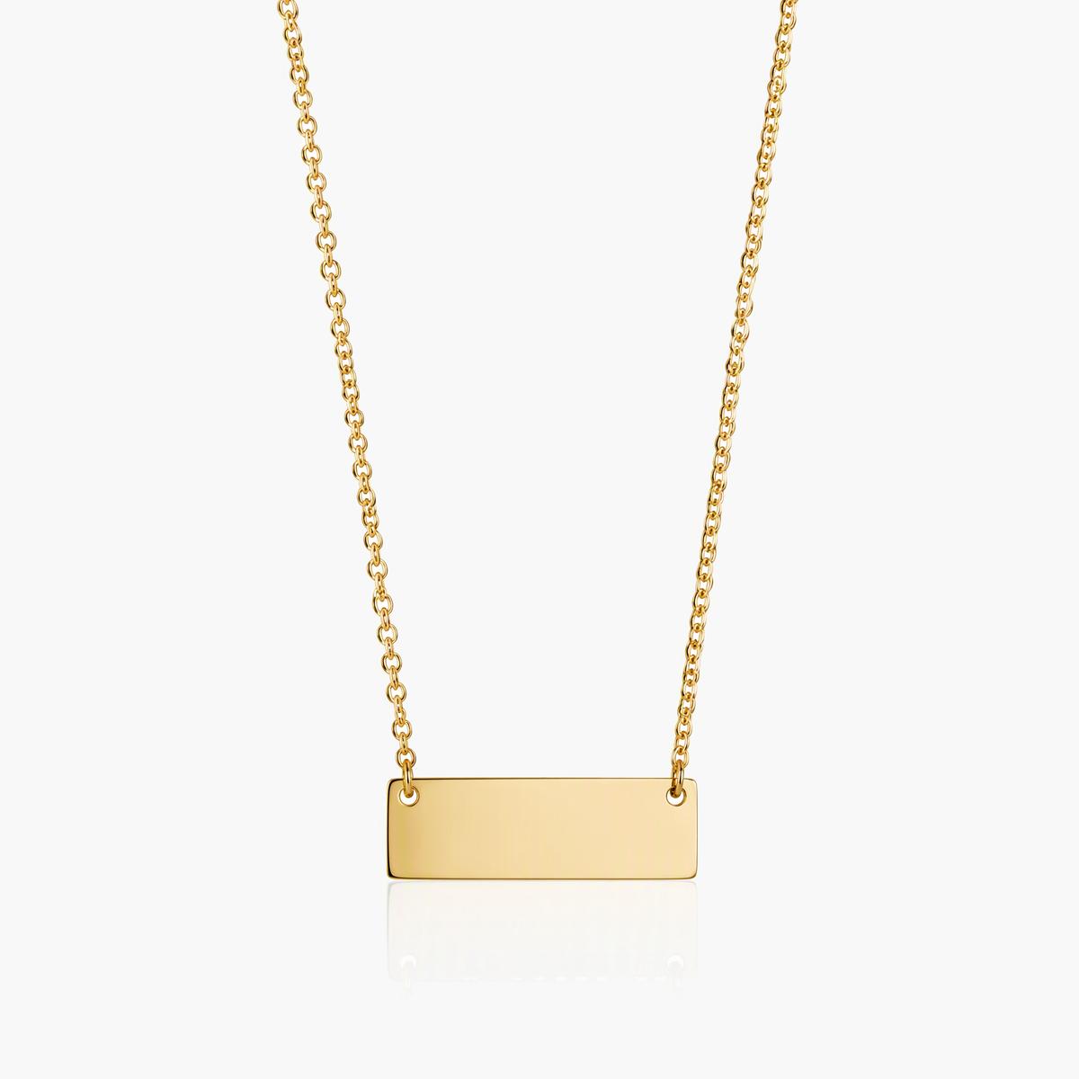 Minimalist Horizontal Bar Necklace