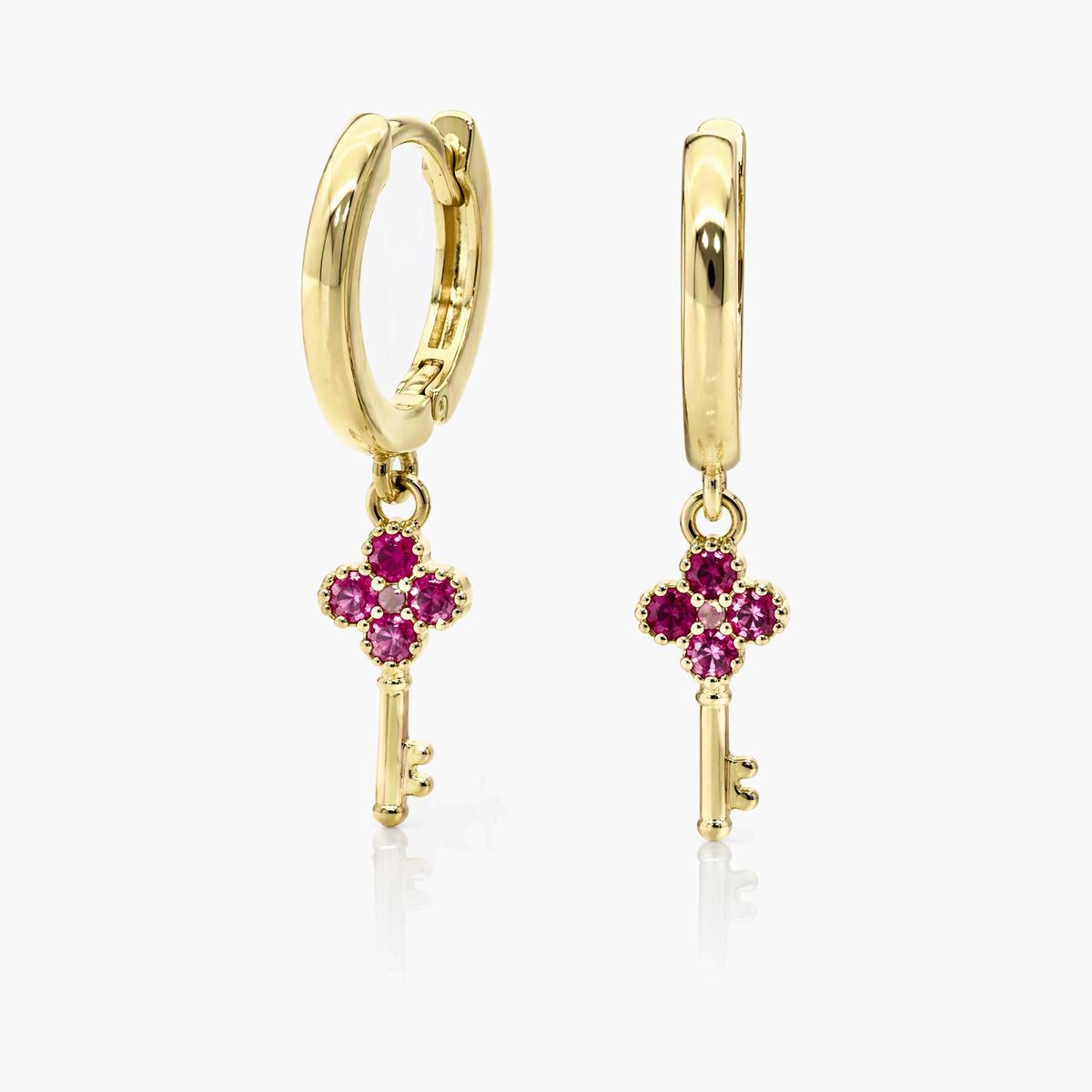 Cute Assorted Charm Hoop Earrings