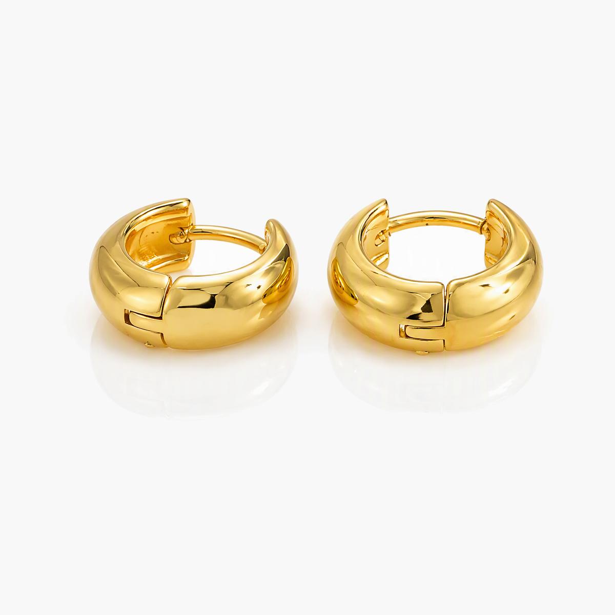 Minimalist Open Cuff Huggie Earrings