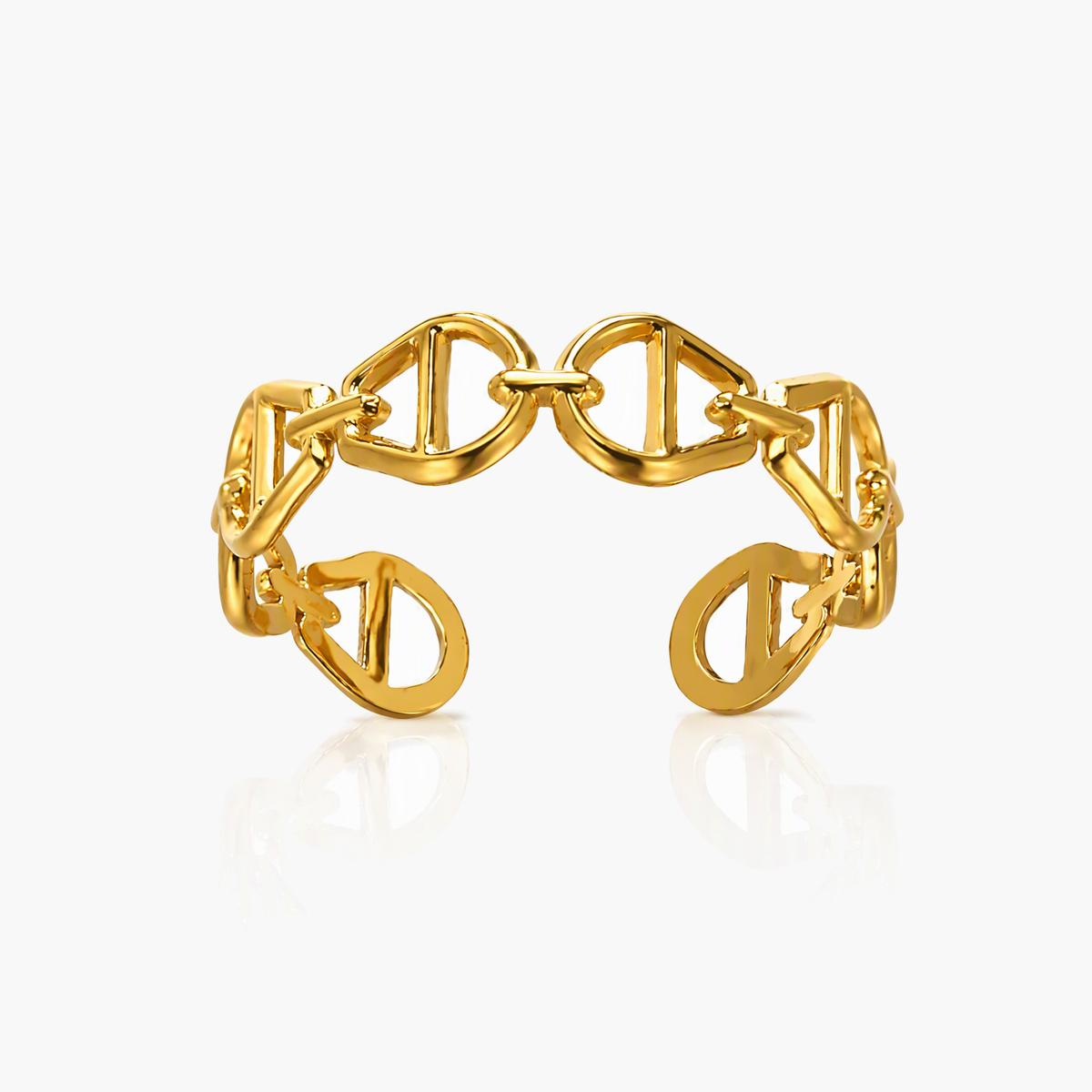 Evil Eye Open Cuff Ring