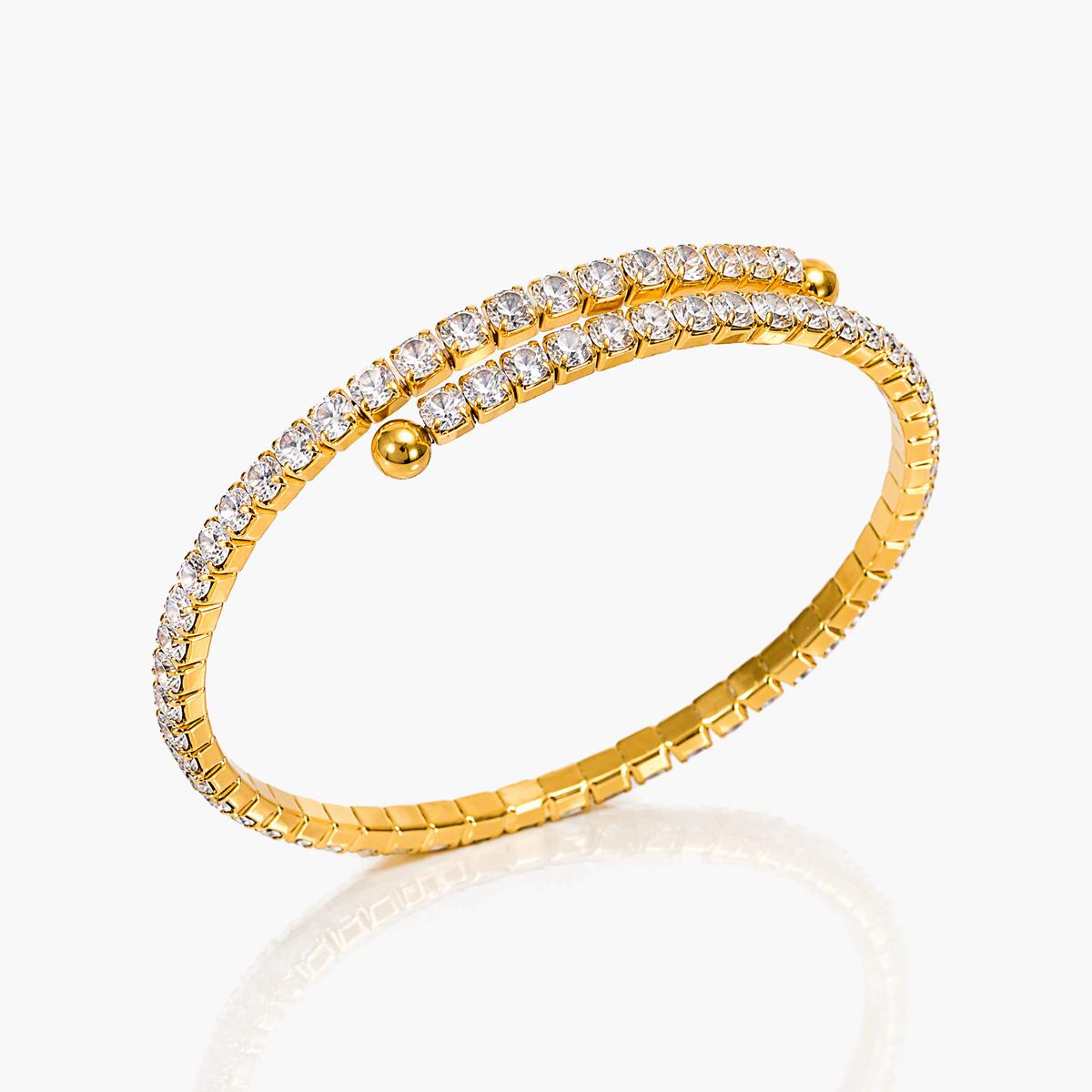 Elegant Paved Stone Bangle
